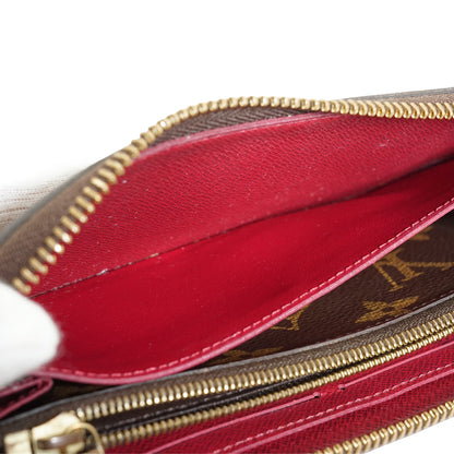Monogram Portefeuille Clemence Fuchsia Long Wallet