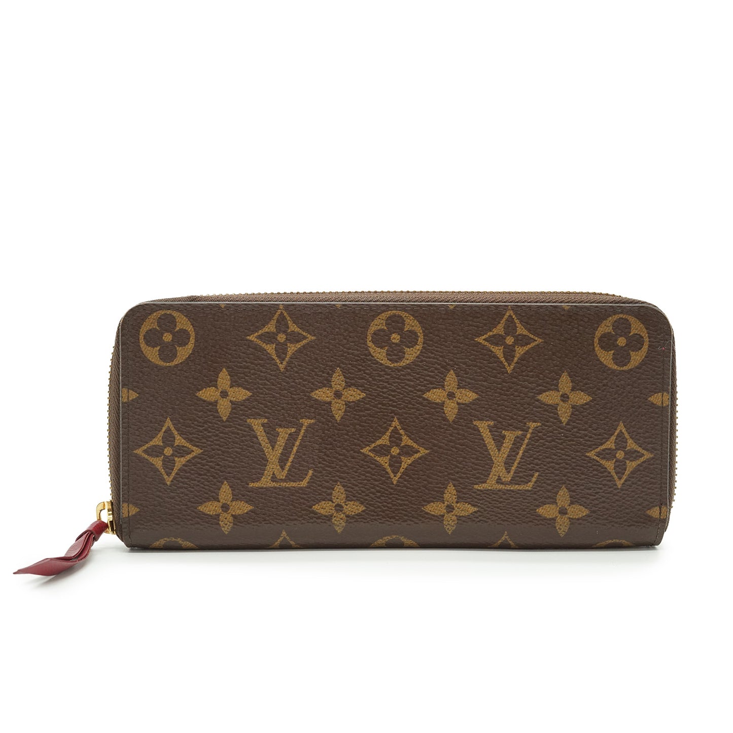 Monogram Portefeuille Clemence Fuchsia Long Wallet