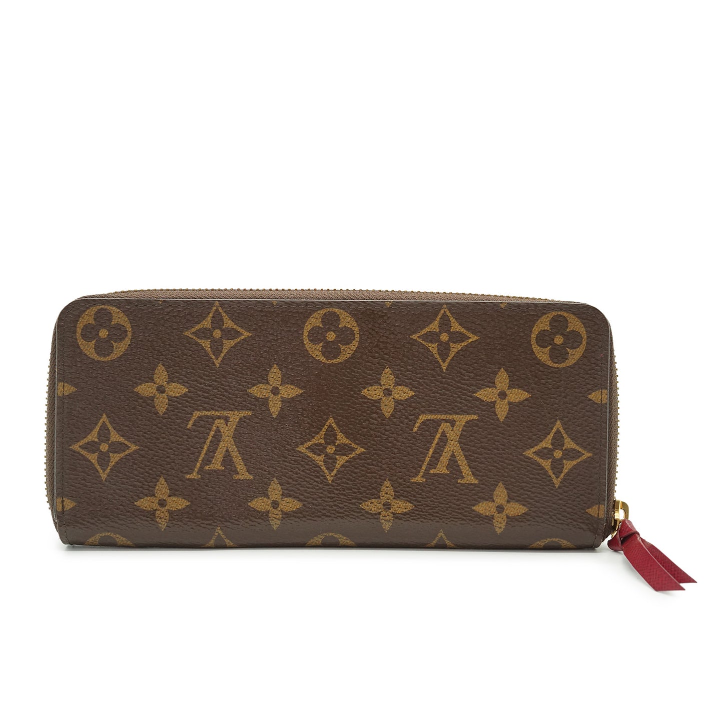 Monogram Portefeuille Clemence Fuchsia Long Wallet