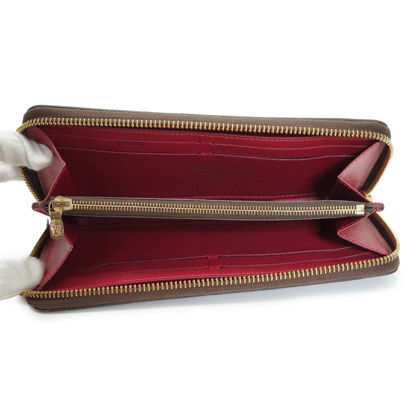 Monogram Portefeuille Clemence Fuchsia Long Wallet