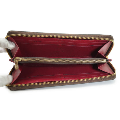 Monogram Portefeuille Clemence Fuchsia Long Wallet