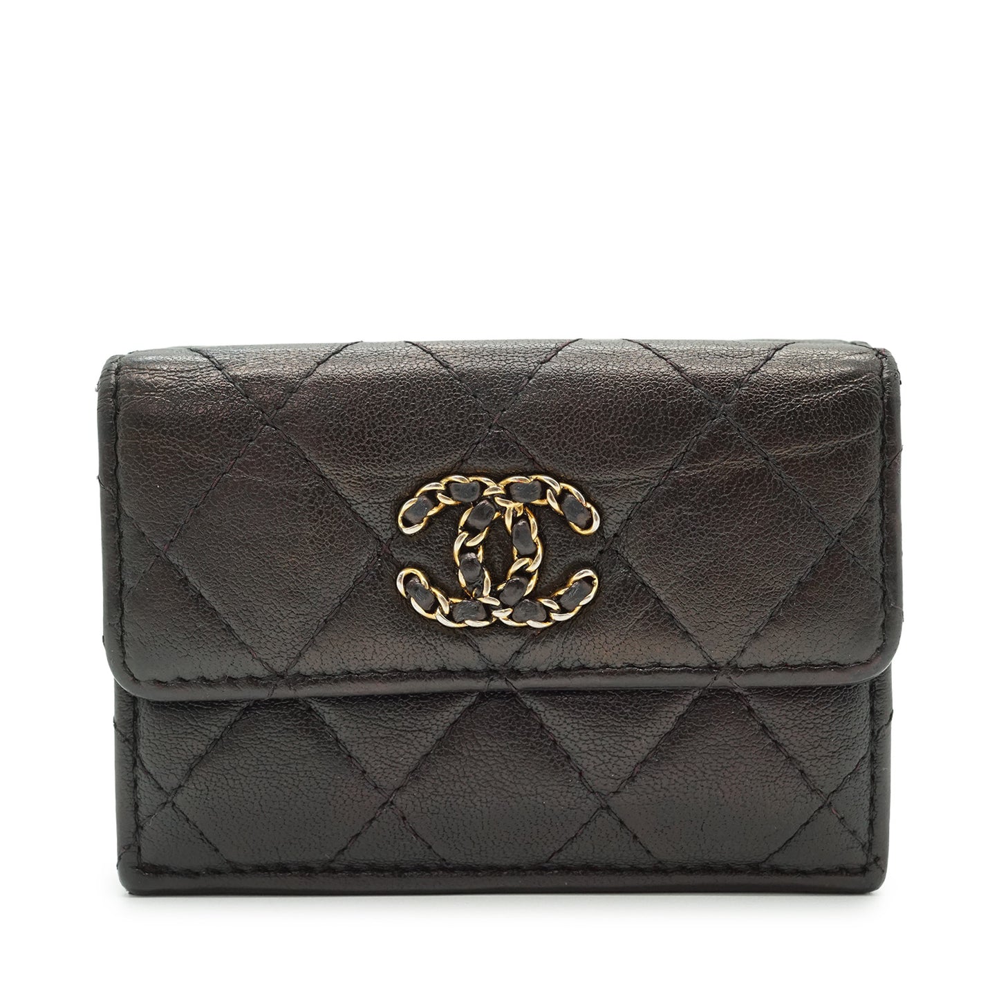 Chanel 19 Lambskin Small Flap Wallet