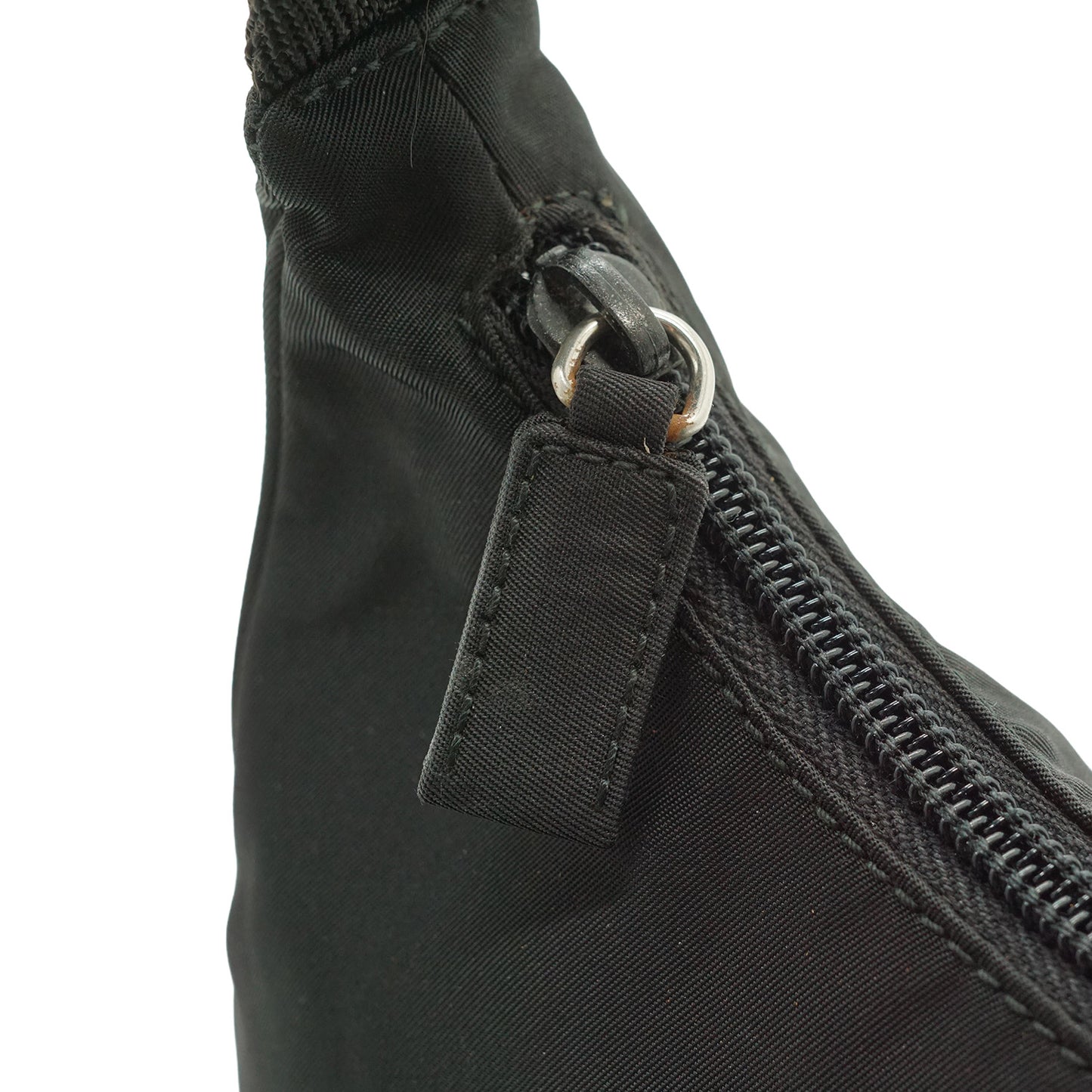 Vintage Tessuto Nylon Small Hobo Pochette