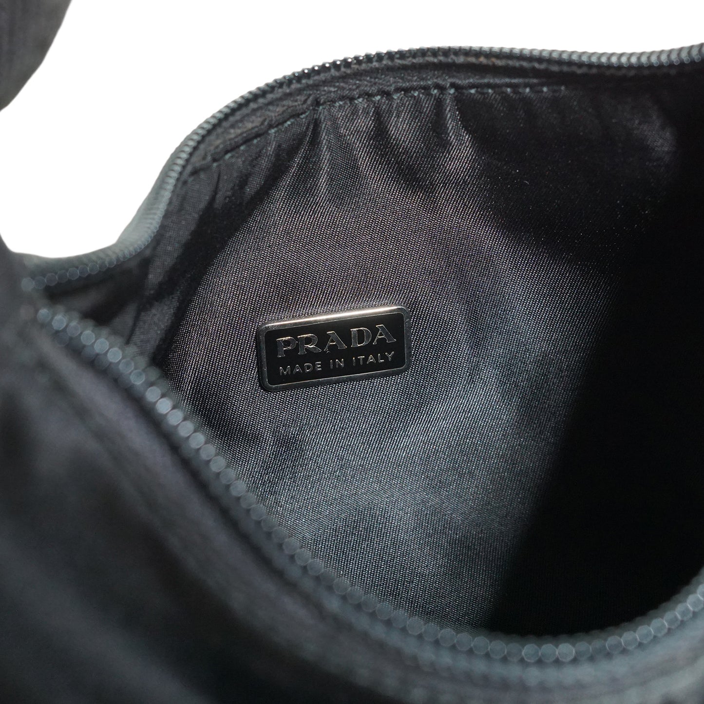 Vintage Tessuto Nylon Small Hobo Pochette
