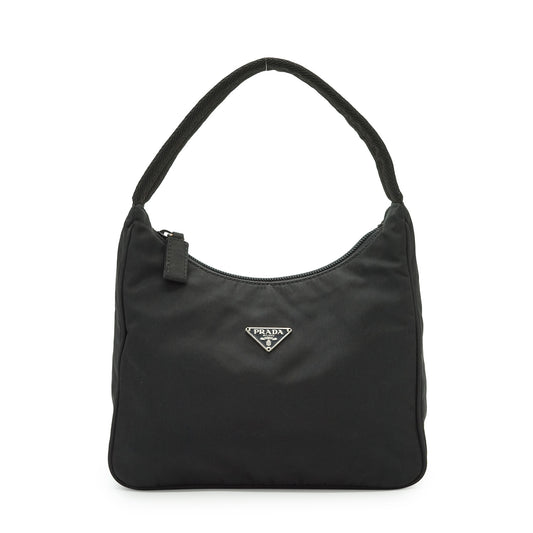 Vintage Tessuto Nylon Small Hobo Pochette