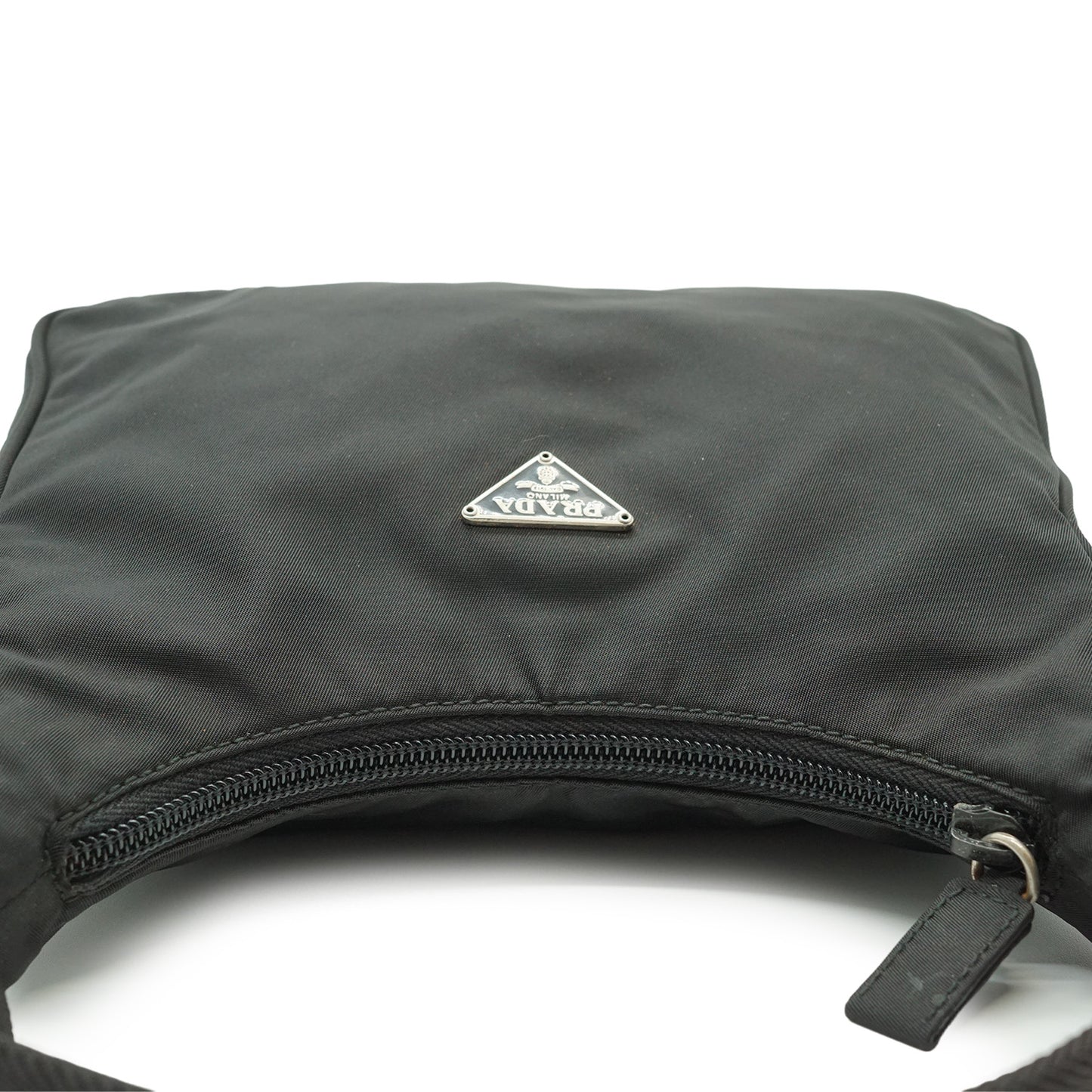 Vintage Tessuto Nylon Small Hobo Pochette