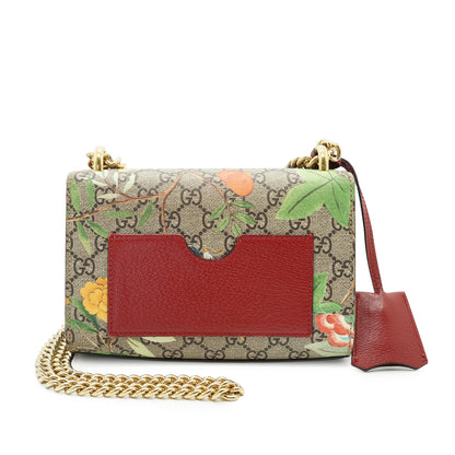 GG Supreme Tian Padlock Floral Print Small Chain Shoulder Bag