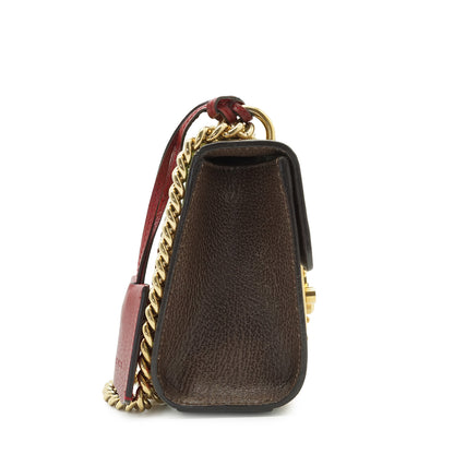 GG Supreme Tian Padlock Floral Print Small Chain Shoulder Bag
