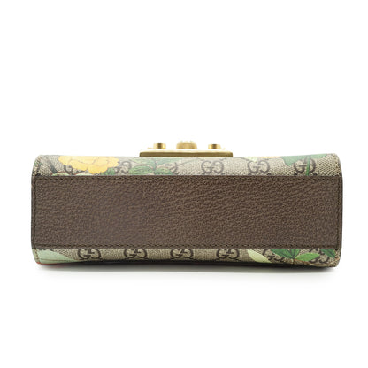 GG Supreme Tian Padlock Floral Print Small Chain Shoulder Bag