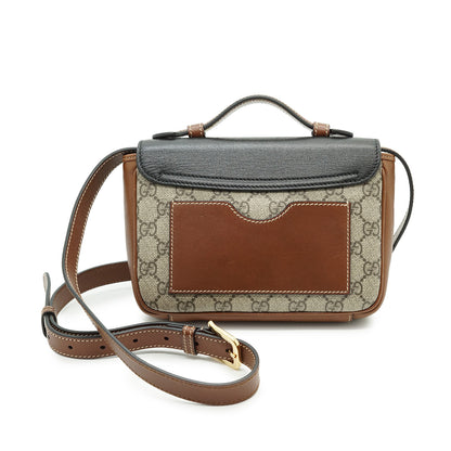GG Supreme Coated Canvas Padlock Mini Top Handle Shoulder Bag