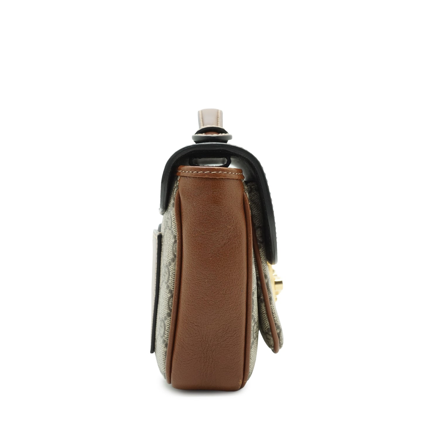 GG Supreme Coated Canvas Padlock Mini Top Handle Shoulder Bag