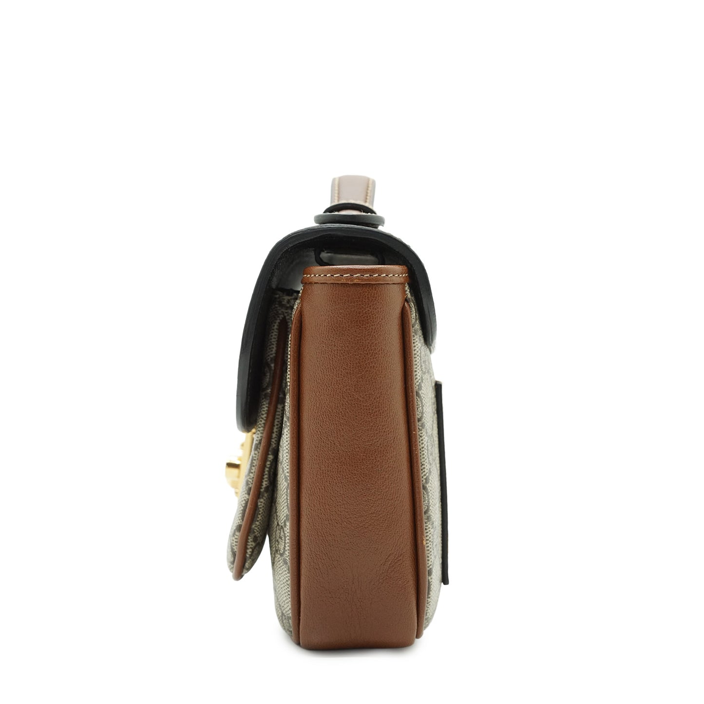 GG Supreme Coated Canvas Padlock Mini Top Handle Shoulder Bag