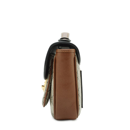 GG Supreme Coated Canvas Padlock Mini Top Handle Shoulder Bag