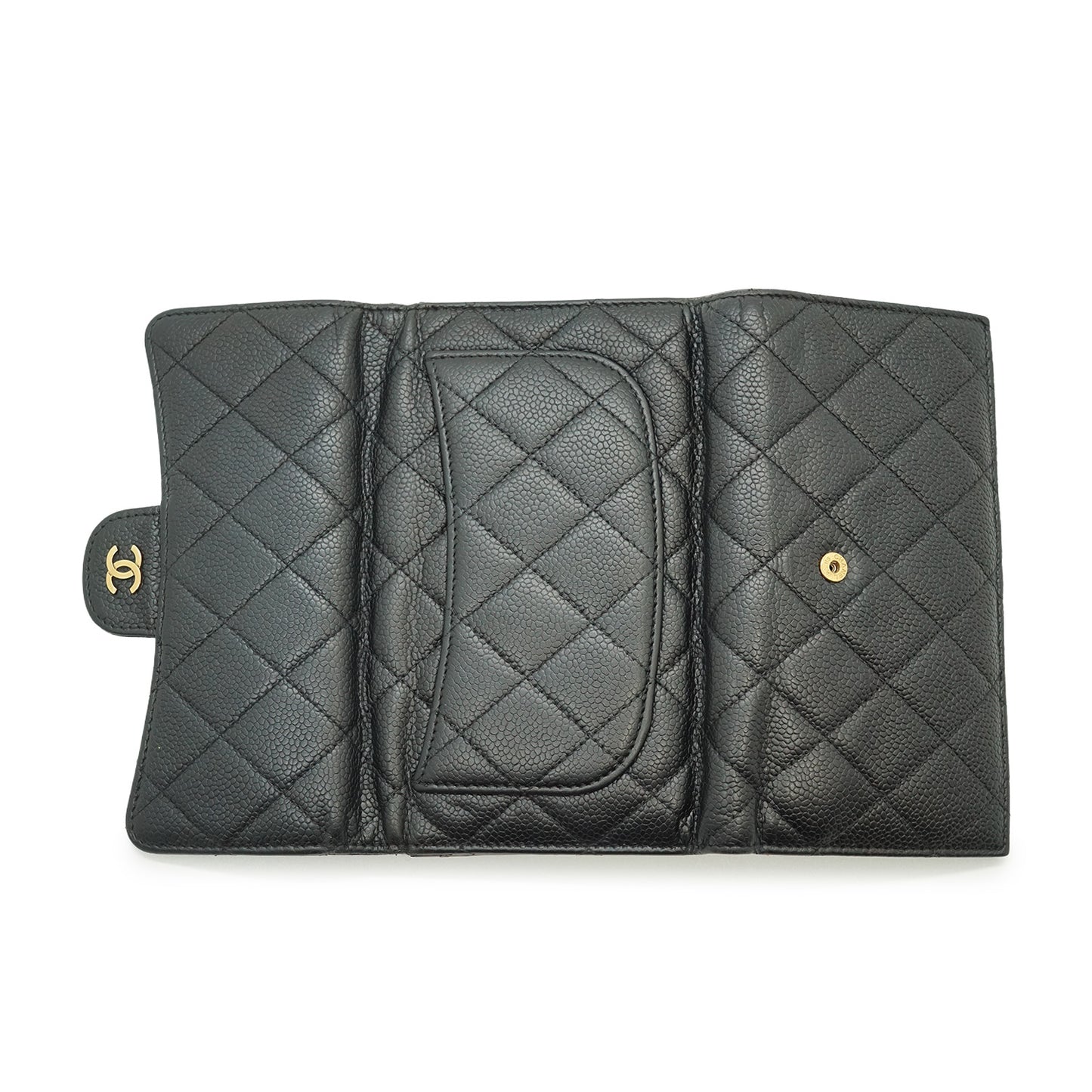 Lambskin Matelasse Classic Long Flap Wallet