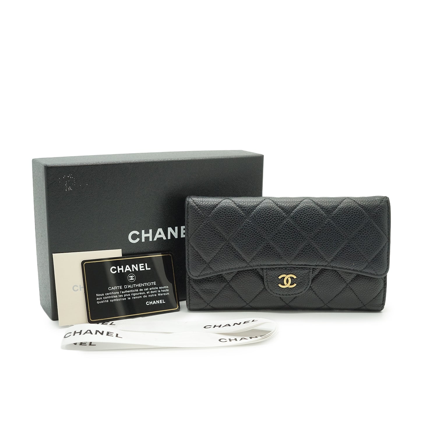 Lambskin Matelasse Classic Long Flap Wallet