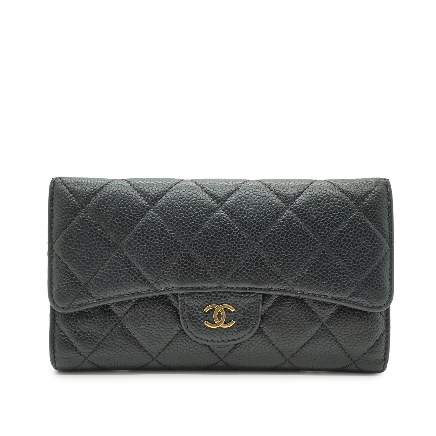 Lambskin Matelasse Classic Long Flap Wallet