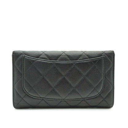 Lambskin Matelasse Classic Long Flap Wallet