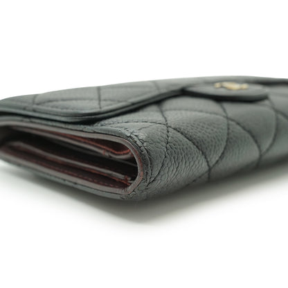 Lambskin Matelasse Classic Long Flap Wallet