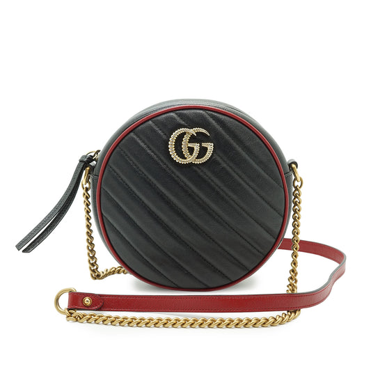 GG Marmont Mini Round Chain Shoulder Bag
