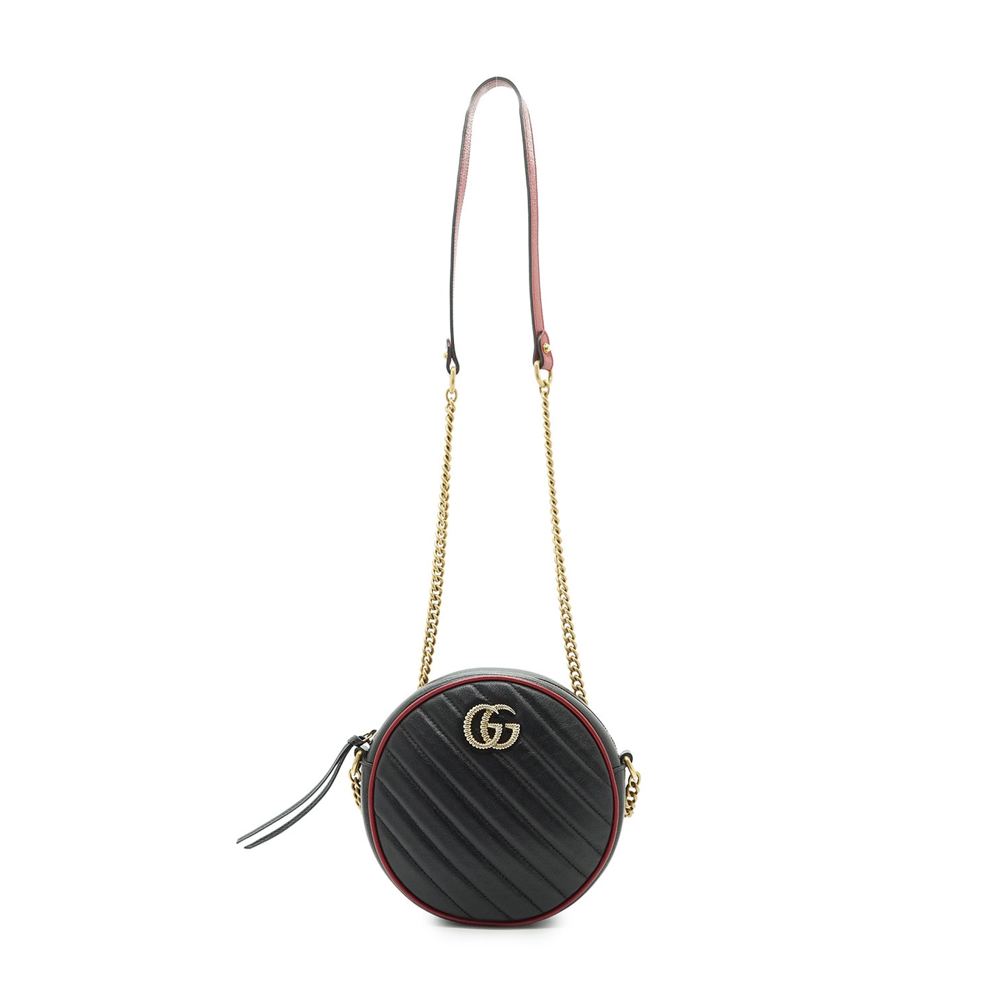 GG Marmont Mini Round Chain Shoulder Bag
