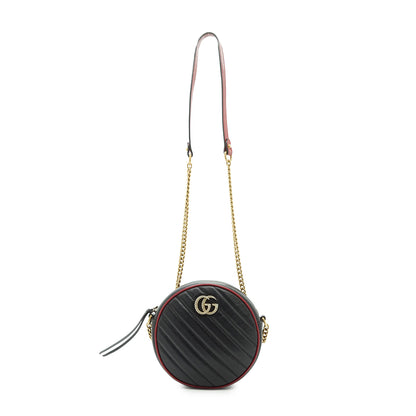 GG Marmont Mini Round Chain Shoulder Bag