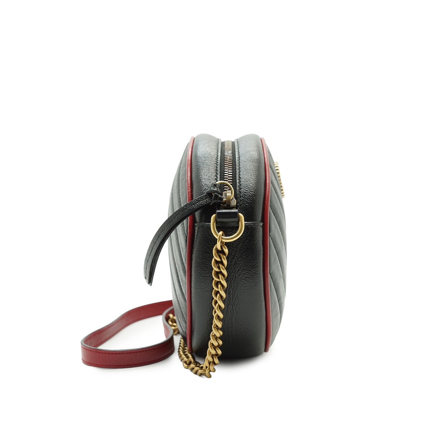 GG Marmont Mini Round Chain Shoulder Bag