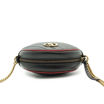 GG Marmont Mini Round Chain Shoulder Bag