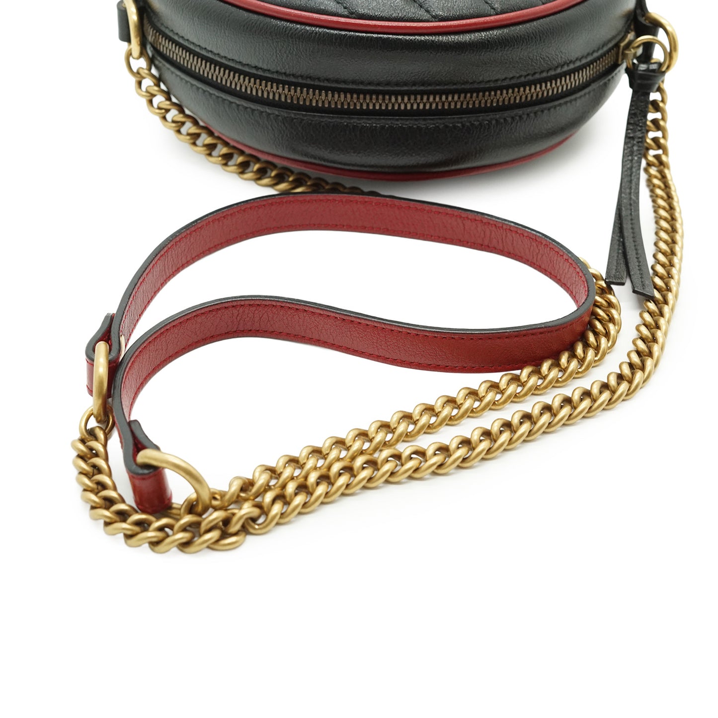 GG Marmont Mini Round Chain Shoulder Bag
