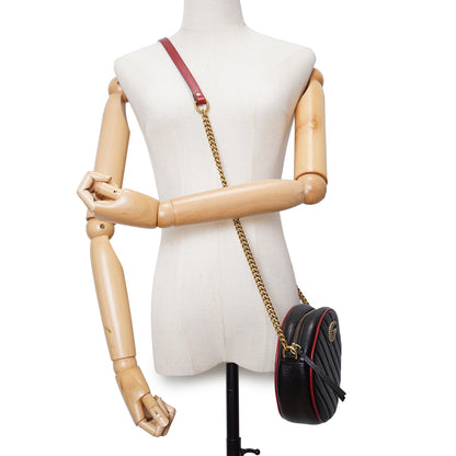 GG Marmont Mini Round Chain Shoulder Bag