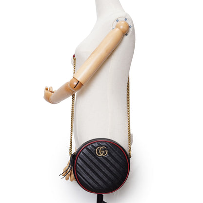 GG Marmont Mini Round Chain Shoulder Bag