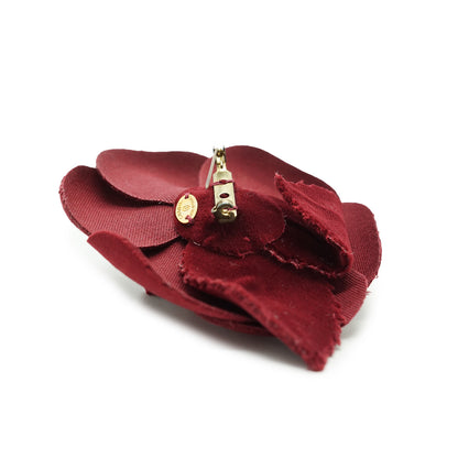 Camellia Corsage Velvet Brooch