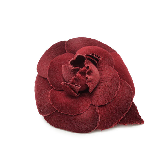 Camellia Corsage Velvet Brooch
