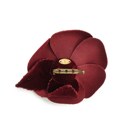 Camellia Corsage Velvet Brooch