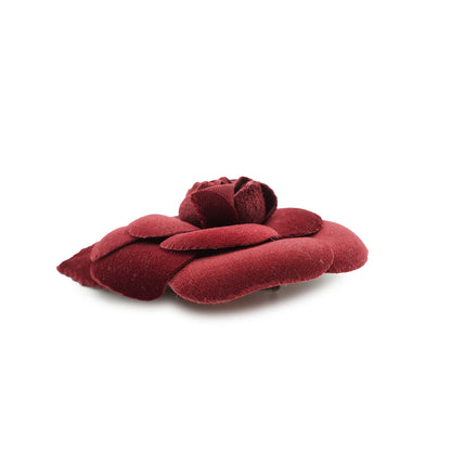Camellia Corsage Velvet Brooch