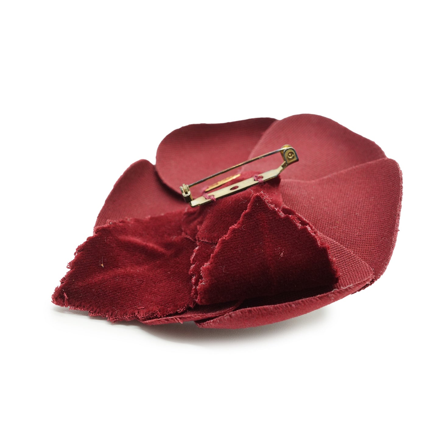 Camellia Corsage Velvet Brooch