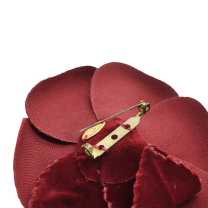 Camellia Corsage Velvet Brooch