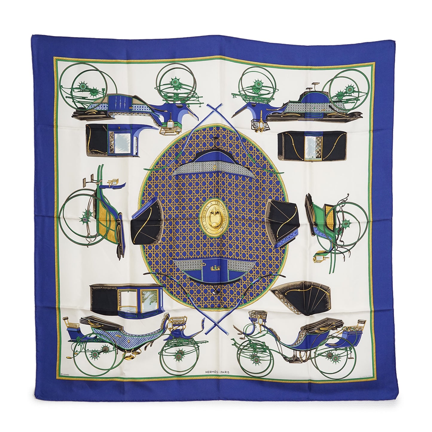 Les Voitures A Transformation by La Perriere Silk Carre 90