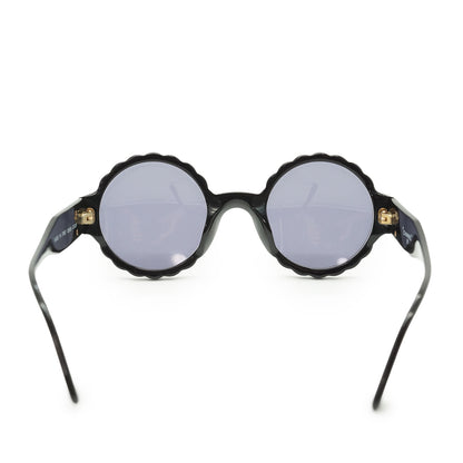 Vintage CC Scalloped Round-Frame Sunglasses
