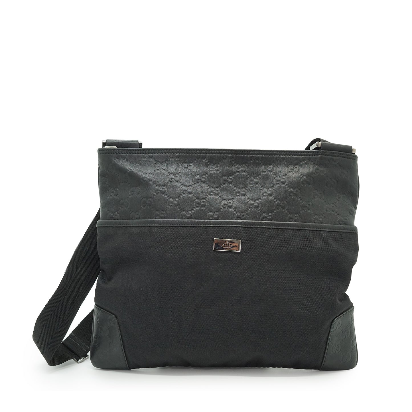 GG Nylon Leather Crossbody Bag