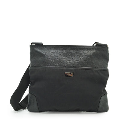 GG Nylon Leather Crossbody Bag