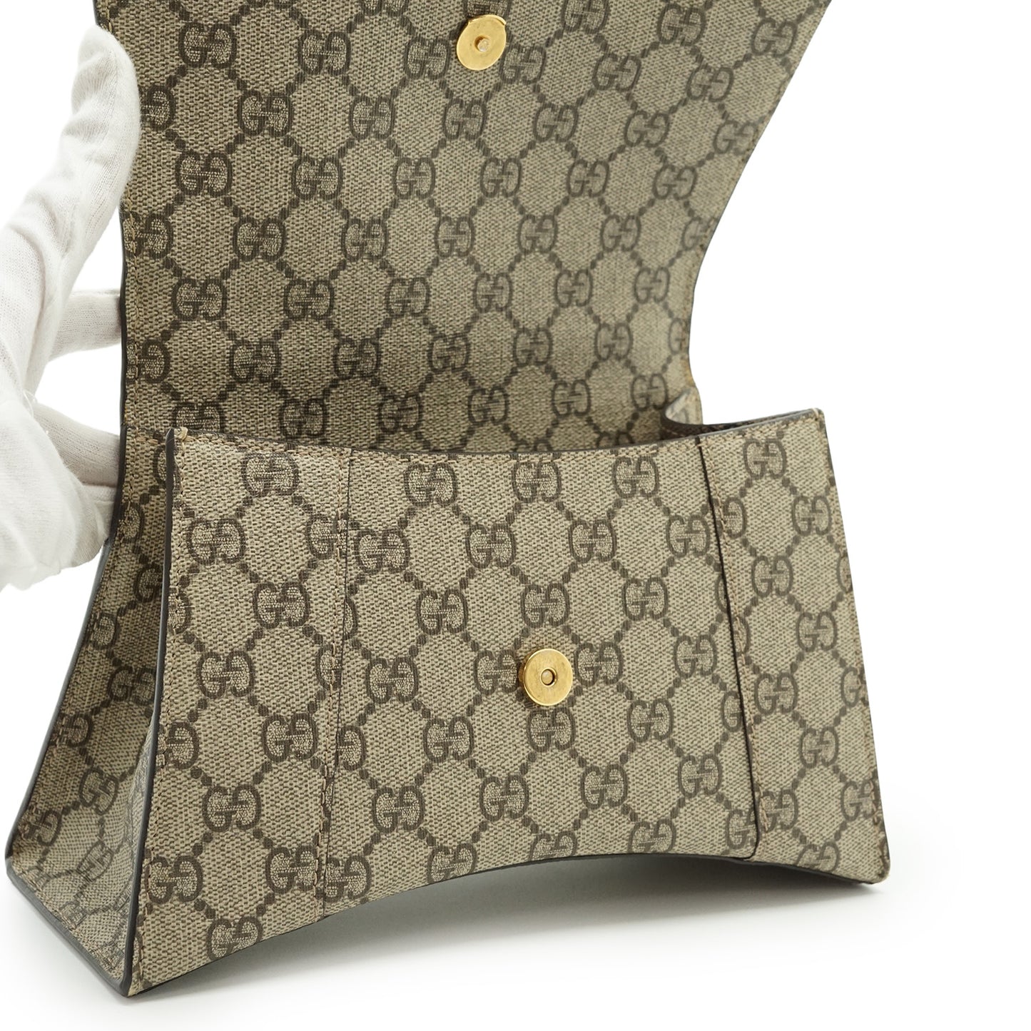 Gucci x Balenciaga The Hacker Project GG Supreme Coated Canvas Small Hourglass