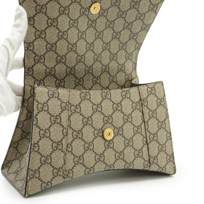 Gucci x Balenciaga The Hacker Project GG Supreme Coated Canvas Small Hourglass