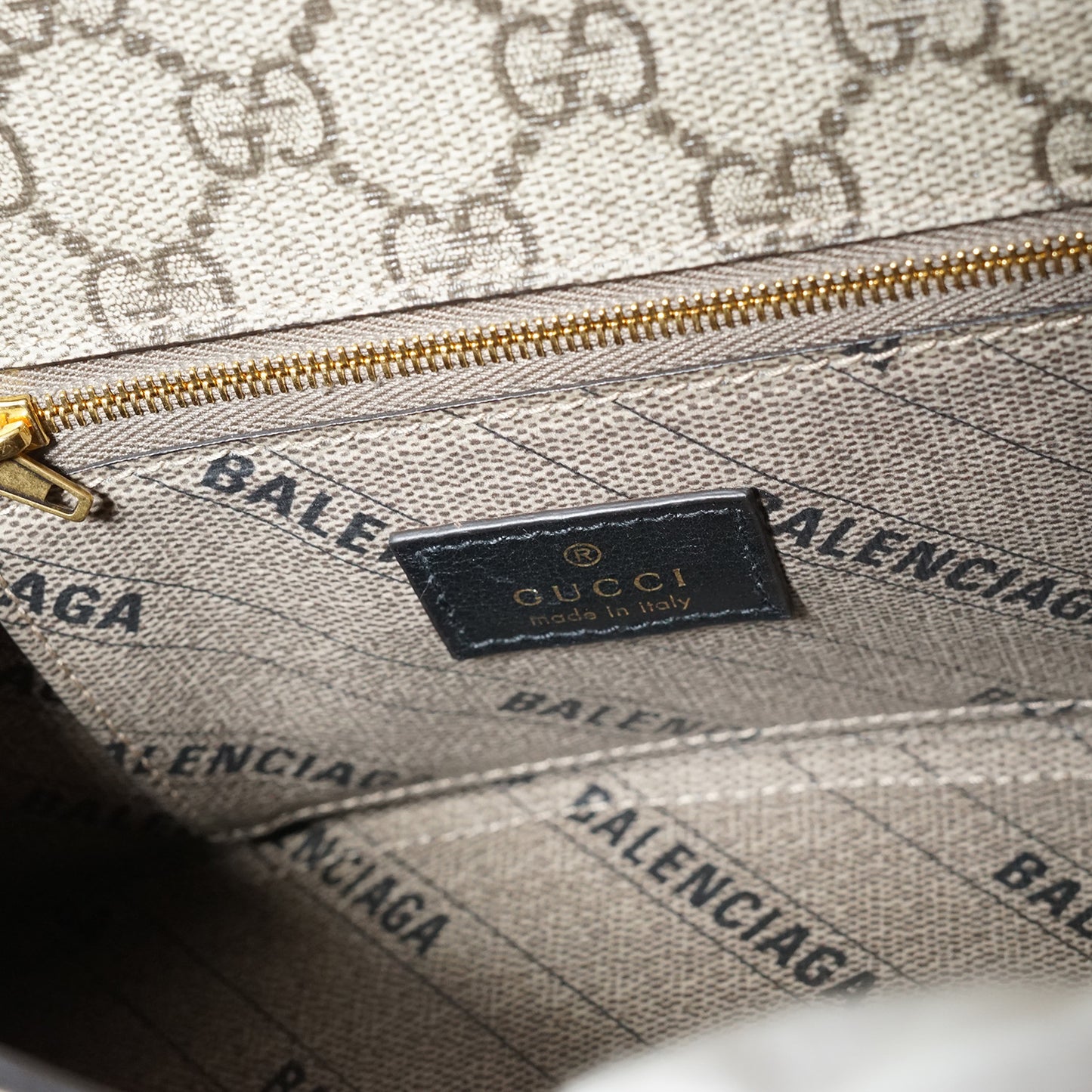 Gucci x Balenciaga The Hacker Project GG Supreme Coated Canvas Small Hourglass