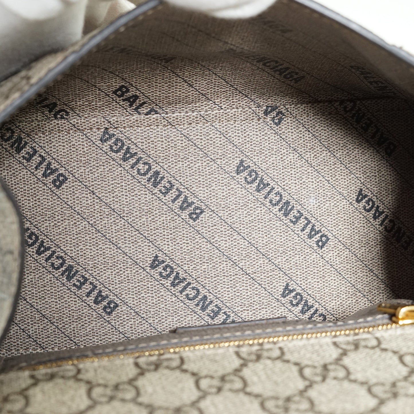 Gucci x Balenciaga The Hacker Project GG Supreme Coated Canvas Small Hourglass