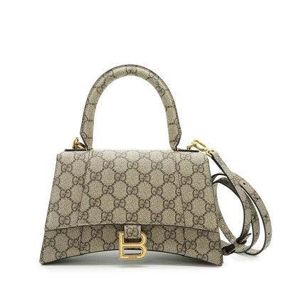 Gucci x Balenciaga The Hacker Project GG Supreme Coated Canvas Small Hourglass