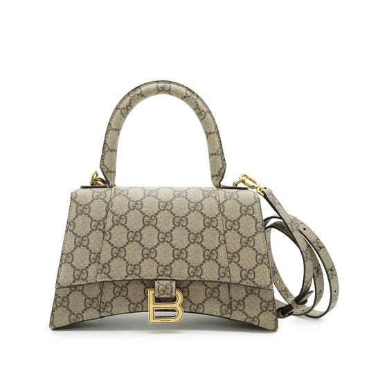Gucci x Balenciaga The Hacker Project GG Supreme Coated Canvas Small Hourglass