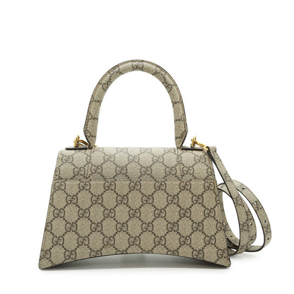 Gucci x Balenciaga The Hacker Project GG Supreme Coated Canvas Small Hourglass