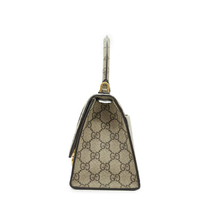 Gucci x Balenciaga The Hacker Project GG Supreme Coated Canvas Small Hourglass