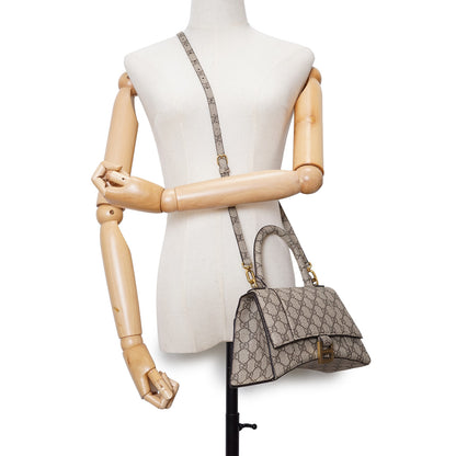 Gucci x Balenciaga The Hacker Project GG Supreme Coated Canvas Small Hourglass