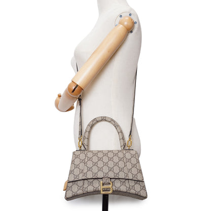 Gucci x Balenciaga The Hacker Project GG Supreme Coated Canvas Small Hourglass